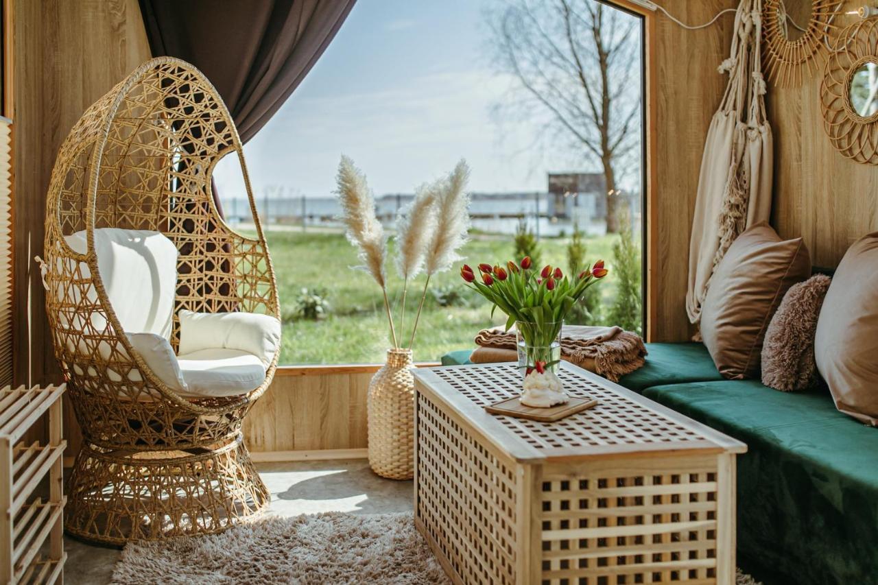 Herbals - Tree&Lake Houses With Bath, Sauna, Bikes, Motorboat Mielno  Esterno foto